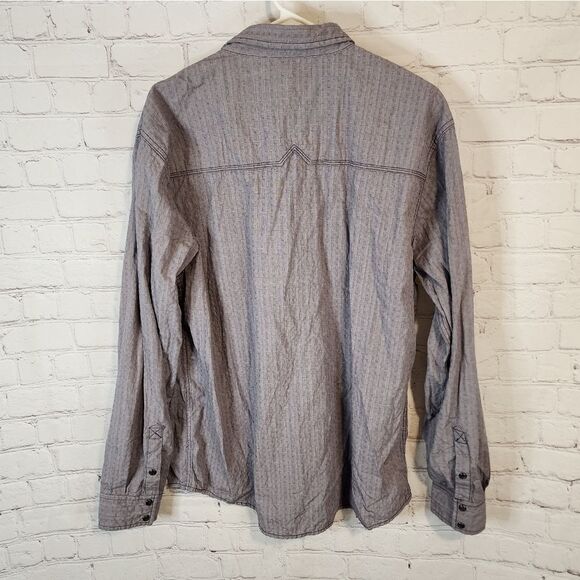 Men's Moon Shine longsleeve pearl snapped button-down shirt, size XL - Picture 5 of 5